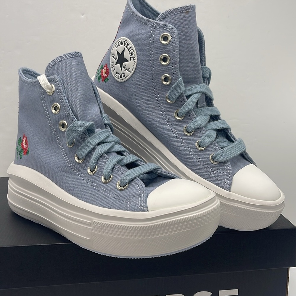 Converse WMNS High-Top Platform Sneakers A12571C
CTAS MOVE HI
WET STONE/WET STON - Picture 4 of 16